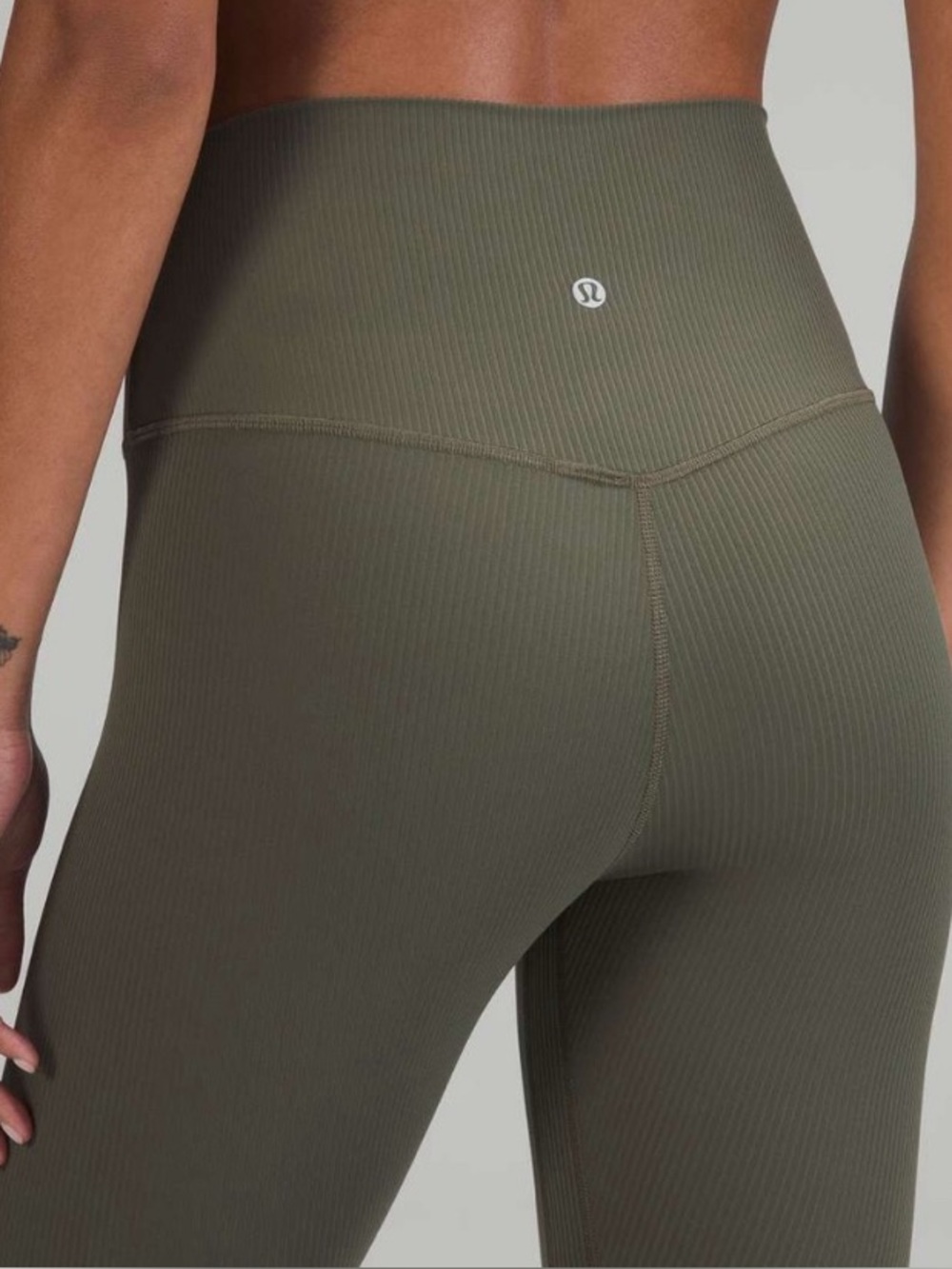 Lululemon Align Ribbed High-Rise Pant 25" Army Green